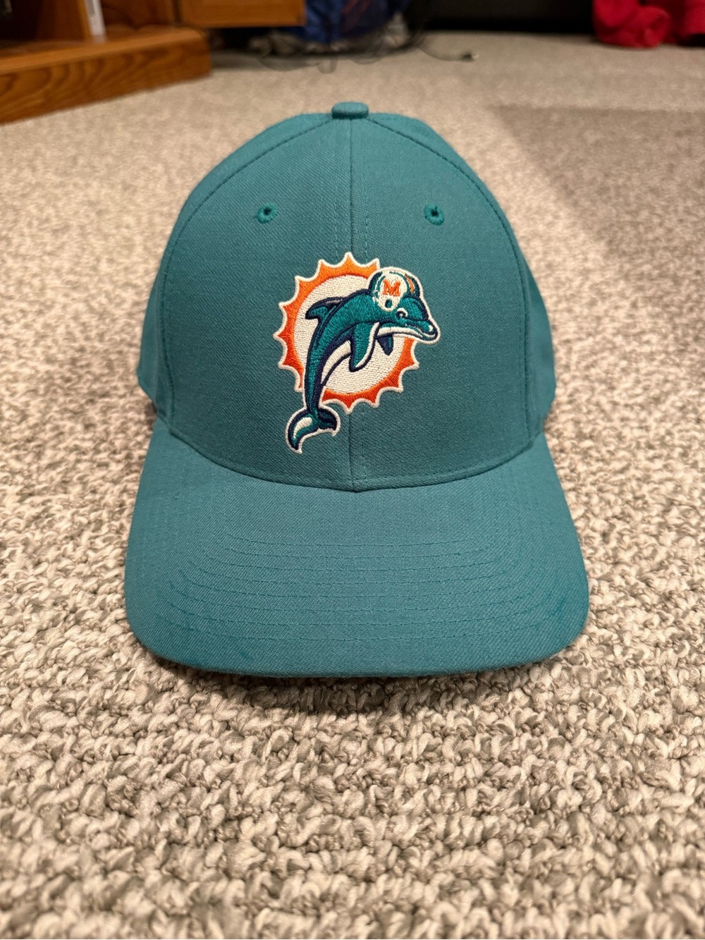 Vintage Miami Dolphins Teal NFL Reebok Hat Wool Blend